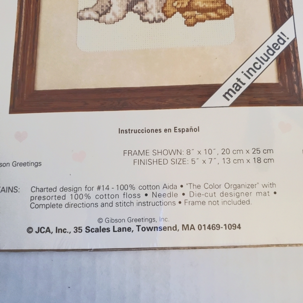 First Love Counted Cross Stitch Kit Puppy Kitten NEW - Picture 4 of 7